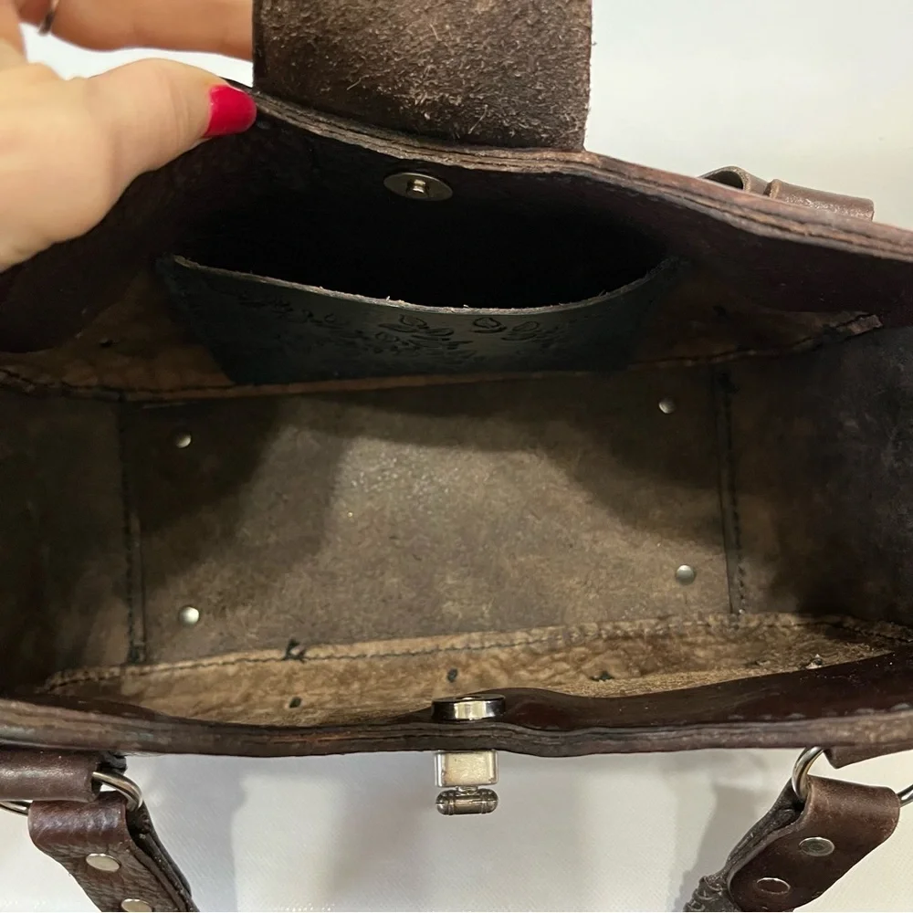 Beautiful Handmade Shoulder Bag Embossed